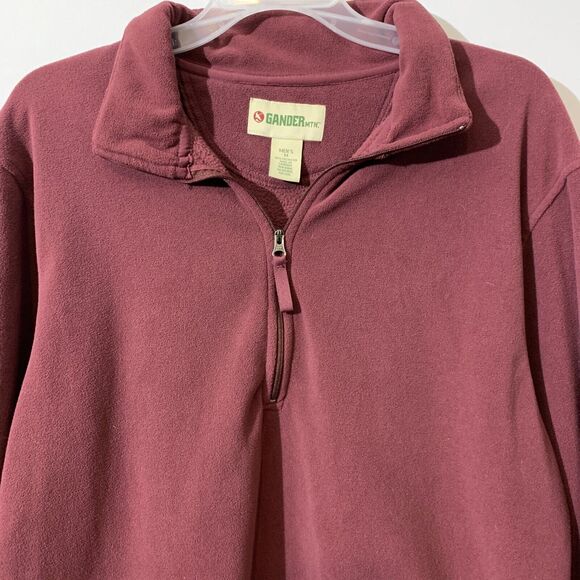 Mens Gander Mtn Fleece Pullover Size M Maroon Good Condition - Picture 2 of 4